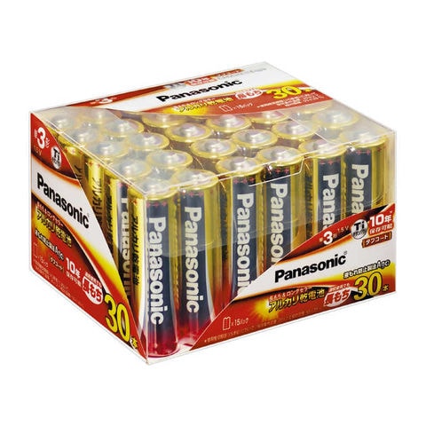 パナソニック　Panasonic　単3形 アルカリ乾電池(30本パック)　LR6XJ/30SH