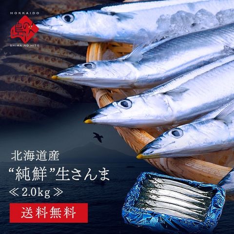 北海道 根室産 生サンマ 2.0kg(15-17尾前後)【送料無料】秋刀魚  産地直送[cd*]A00-06024-11121