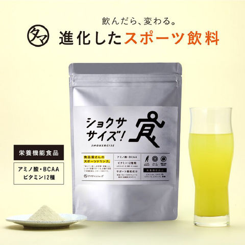 進化したスポーツ飲料「ショクササイズ」 スポーツはもちろん、日常の動きを「食」で内側から活かそう！ 食品屋さんがつくった砂糖不使用のスポーツドリンク クエン酸×BCAA(ノンカフェイン) 送料無料 ギフト