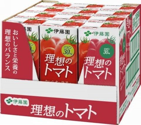 伊藤園 理想のトマト パック 200ml×1ケース（12本）《012》『ITO』