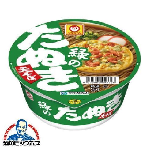 12個 カップ麺 ラーメン 東洋水産 マルちゃん 緑のたぬき天そば 東向け 101g×12個《012》『GCC』【本州のみ　送料無料】