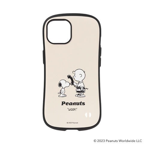 【予約 3月上旬入荷予定】iPhone 14専用 PEANUTS/ピーナッツ iFace First Classケース(くすみホワイト/テレフォン)