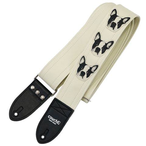 dショッピング |Couch ワン・ ワン・ ワン・白 ギターストラップ