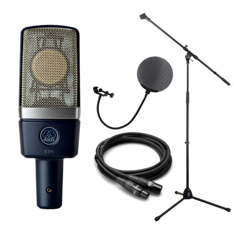 ブティック AKG C214 コンデンサー マイク アーカーゲー ポップガード