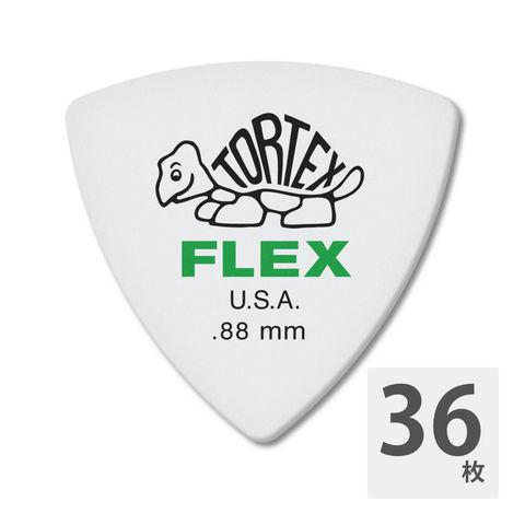 JIM DUNLOP 456 Tortex Flex Triangle 0.88mm ギターピック×36枚 - www