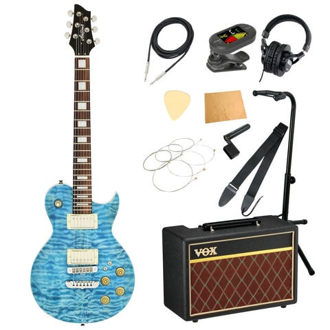 dショッピング |AriaProII PE-480 SEBL エレキギター VOXアンプ付き 
