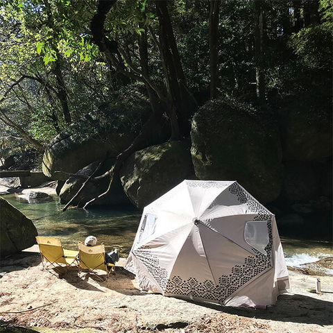 dショッピング |パラソルタープ UV 軽量 簡単設置 直径102 LSLS2210