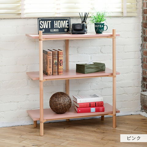 dショッピング |オープンシェルフ ラック 幅80 奥行き36.5 高さ92.5 cm