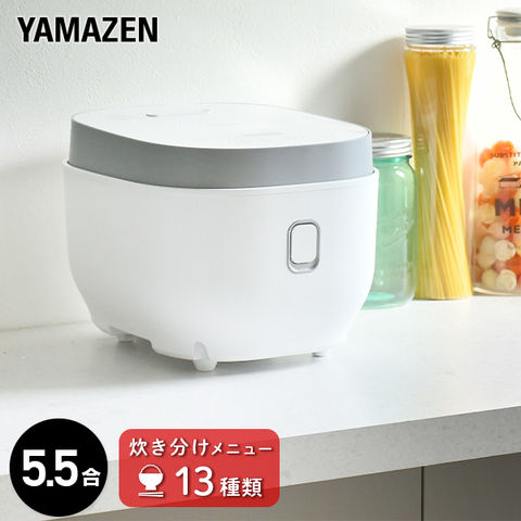 全国通販OK 山善 炊飯器 5.5合炊き YAMAZEN YJP-M10(B) BLACK