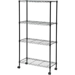 dショッピング |スチールワゴン キャスター付き (幅34 奥行40