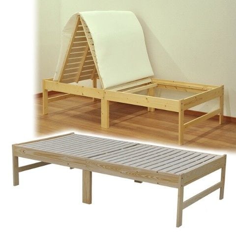 dショッピング |掃除ラクラク 木製すのこベッド シングル パイン材