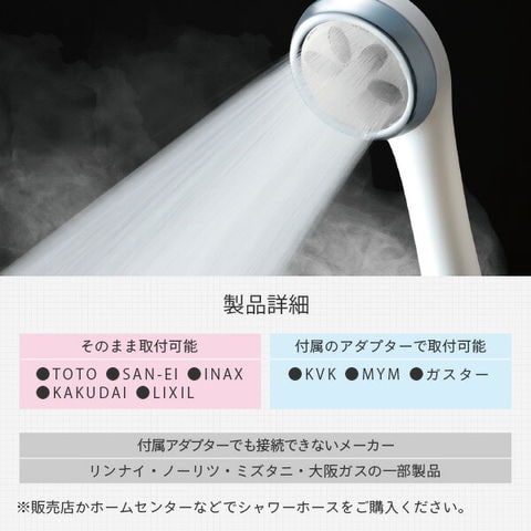 ナノフェミラス ライト  シャワーヘッド ナノバブル 洗浄力 うるおい  節水