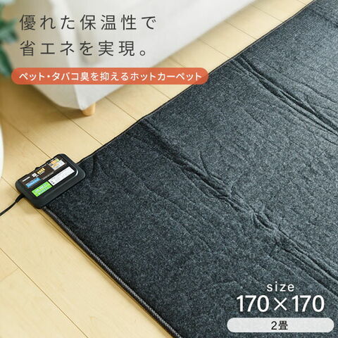 dショッピング |ホットカーペット 2畳 省エネふわふわ 本体 空気を