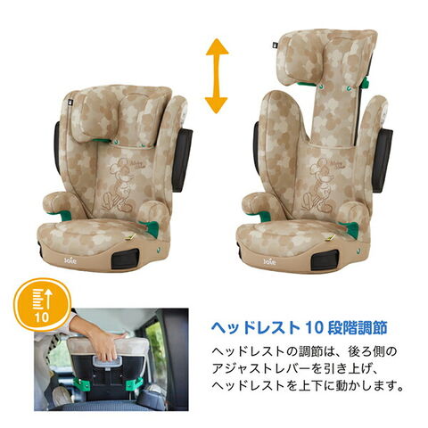 Joie ミッキーマウス 車用チャイルドシート dショッピング |ジョイー Joie ハイバック式 ジュニアシート アイ