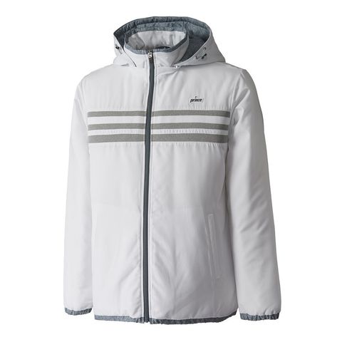 prince テニスウィンドジャケット ホワイト/ブラック Prince WF4661