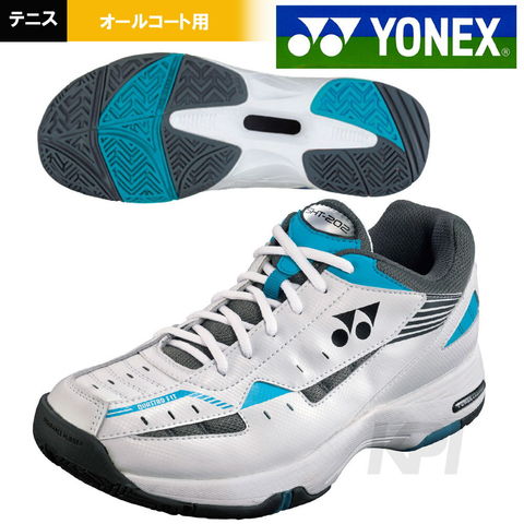 dショッピング |YONEX ヨネックス 「POWER CUSHION 202 パワークッション 202 SHT 202」オールコート用テニスシューズ  ブラック/スカイブルー 572 21.0 | カテゴリ：テニスシューズの販売できる商品 | KPI (072SHT-202)|ドコモの通販サイト