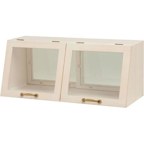 光沢仕上げ・冷蔵庫上ストッカー 幅57cm（脚部59cm） キッチン用品収納