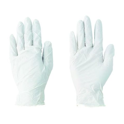 【取寄せ品】川西／ニトリル使いきり手袋　ホワイト　Ｓサイズ　１００枚／２０４４Ｗ－Ｓ