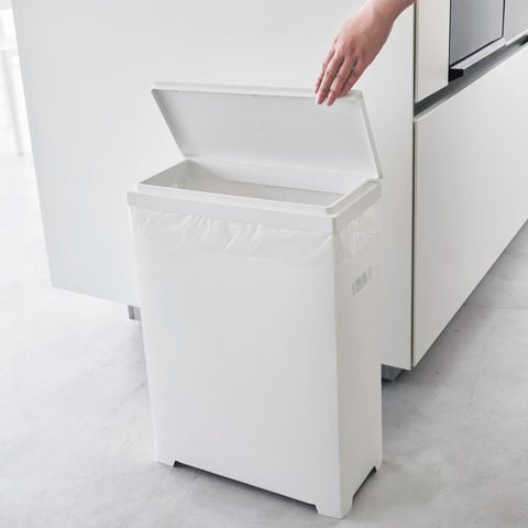 dショッピング |山崎実業 tower スリム蓋付きゴミ箱 タワー 横開き
