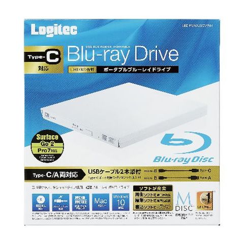 エレコム Blu-rayディスクドライブ/USB3.2 Gen1（USB3.0）/スリム