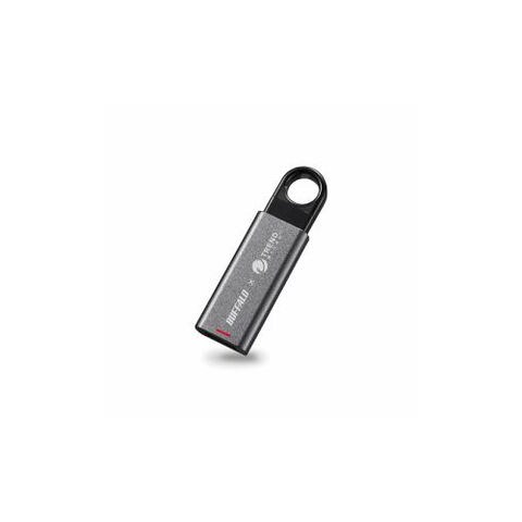 BUFFALO ウィルスチェック&パスワードロック&オートリターン機能搭載 USB3.1(Gen1)/USB3.0対応高速USBメモリー 16GB ダークシルバー RUF3-KV16G-DS