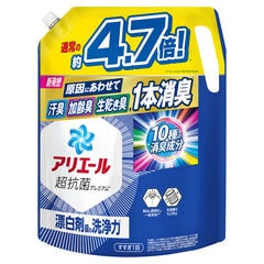 【A】(送料込)P&G アリエール ジェル 洗濯洗剤 液体 つめかえ 超ウルトラジャンボ 1910g×4個《沖縄・離島配送不可》