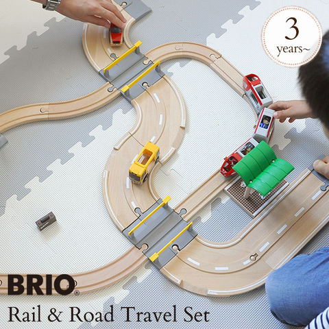 dショッピング |木のおもちゃ 木製玩具 3歳 電車 乗り物 BRIO WORLD