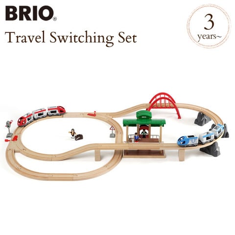 dショッピング |木のおもちゃ 木製玩具 3歳 電車 乗り物 BRIO WORLD