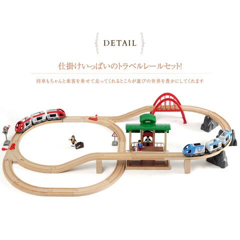 dショッピング |木のおもちゃ 木製玩具 3歳 電車 乗り物 BRIO WORLD