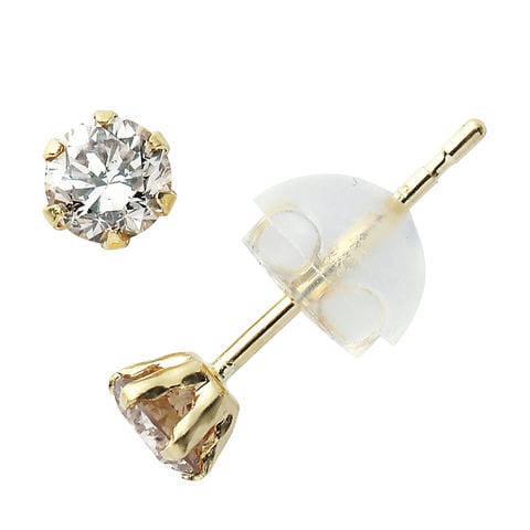 dショッピング |ダイヤモンド ピアス 0.3ct 18金イエローゴールド