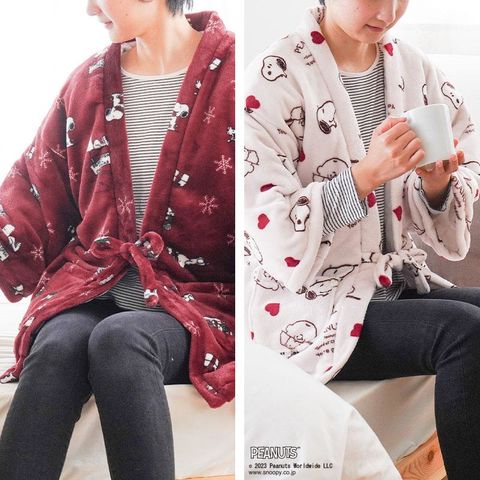 dショッピング |スヌーピー あったか はんてん 半纏 フリーサイズ