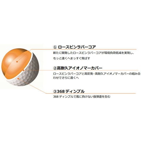 本間ゴルフ HONMA D1 ゴルフボール 5ダースセット（60球） BT220