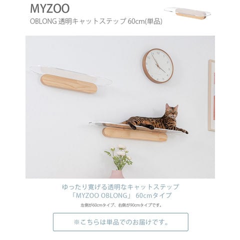 MYZOO マイズー OBLONG 透明キャットステップ - dショッピング