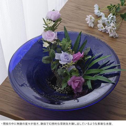 dショッピング |生け花 花器 水盤 宇宙と銀河 ガラス 高級 おしゃれ 日本製 大きな フラワーベース |  カテゴリ：フラワーベース・花瓶の販売できる商品 | ガーデン用品屋さん (108PG-14547)|ドコモの通販サイト