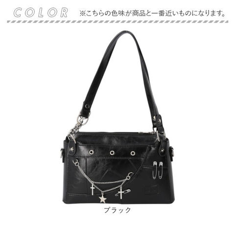 dショッピング |痛バッグ ショルダー ミニ かっこいい 2way【ブラック