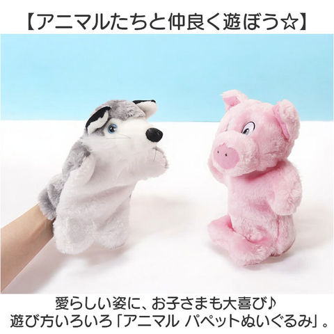 dショッピング |アニマル パペットぬいぐるみ【ブラウンベア