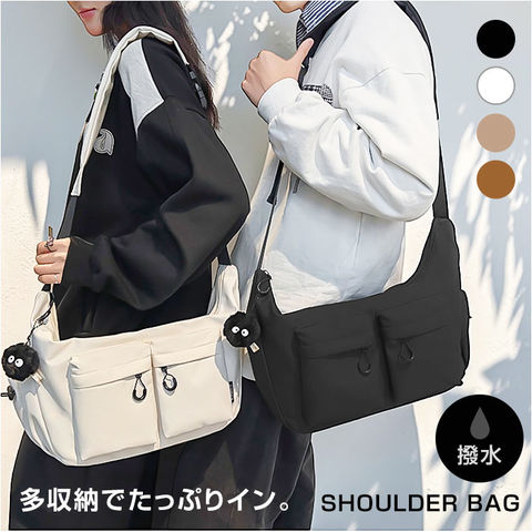 dショッピング |マルチポケットショルダーバッグ【キャメル