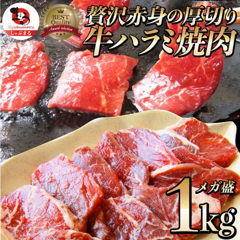 牛肉 肉 食品 ハラミ 焼肉 1kg 250g×4P メガ盛り 赤身 はらみ バーベキュー 美味しい  お祝い    ギフト  2023 送料無料