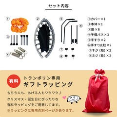 DABADA ハンドル・手すり・マットのセットトランポリン ピンク DABADA（ダバダ） トランポリン 手すり付き 102cm 耐荷重150kg 室内用