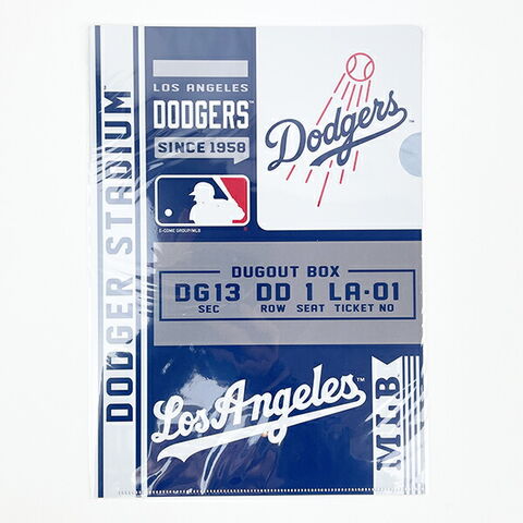 dショッピング |MLB(メジャーリーグ) ドジャース A4 クリアファイル