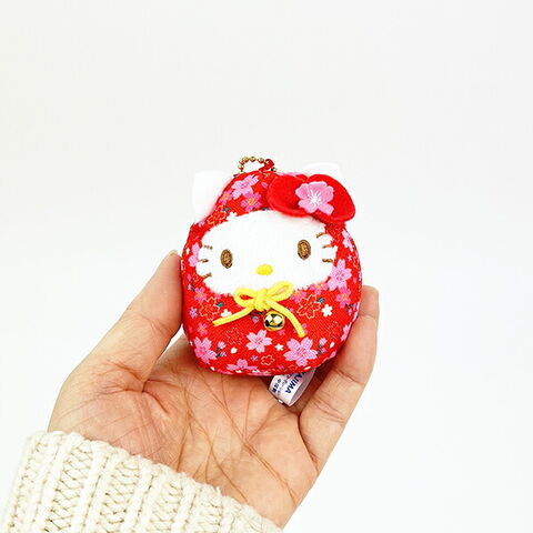 ハローキティ - キティちゃん　だるま　ぬいぐるみ　桜　3個セット　サンリオ ハローキティ - キティちゃん だるま ぬいぐるみ 桜 3個セット