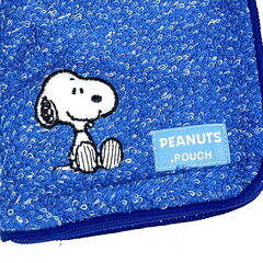スヌーピー ミックス ブルー どっとポーチ 小物入れ SNOOPY｜d