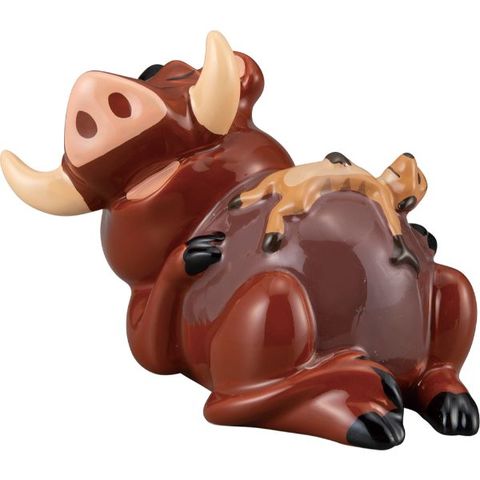 dショッピング |ライオンキング ティモン プンバ 貯金箱 ティモン