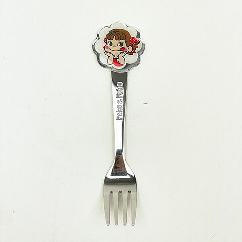 サンリオ ハローキティ × 不二家 ペコちゃん ステンレス子供フォーク(ダイカット) カトラリー 不二家 キッズ Sanrio