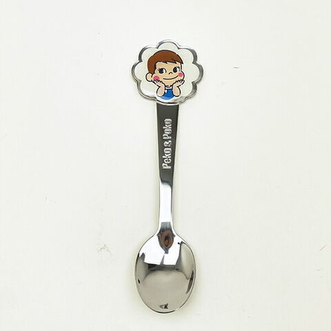 サンリオ ハローキティ × 不二家 ペコちゃん ステンレス子供スプーン(ダイカット) カトラリー 不二家 キッズ Sanrio