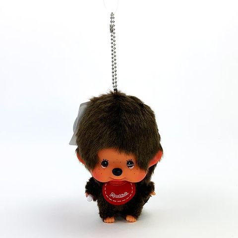 dショッピング |モンチッチ 男の子 キーホルダー ぬいぐるみ 茶色 顔で