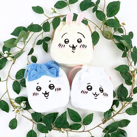 dショッピング |ちいかわ フェイス 巾着 ウサギ ポーチ 小物入れ