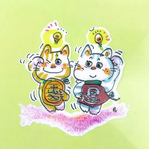 dショッピング |水森亜土 A4クリアファイル アフロなふたり 亜土ちゃん
