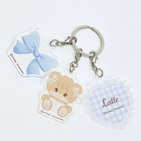 dショッピング |mikko illustrations ミッコ ラテ 3連アクリル