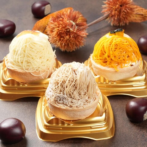 百万石モンブラン 3種 詰め合わせ モンブラン 洋菓子 スイーツ ケーキ 冷凍 タルト 和栗 五郎島金時 カボチャ 和スイーツ